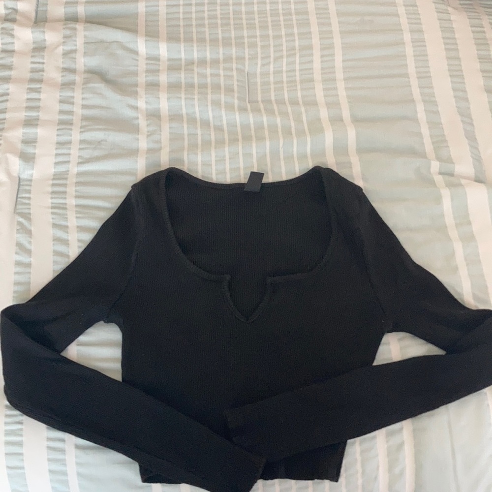 Long Sleeve Crop Top